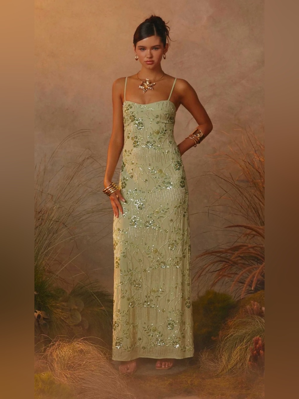 Peppermayo Celandine Beaded Maxi Dress